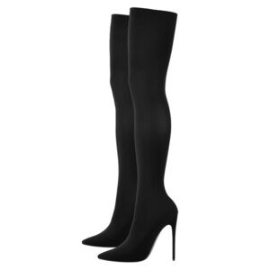 Only Maker Pointy Toe Over The Knee Stockings Boots​​​​